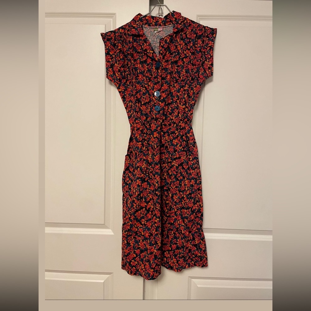 Designer floral dress